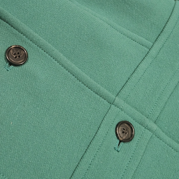 J.CREW wool Coat Size 12 In Emerald Green - Picture 3 of 8